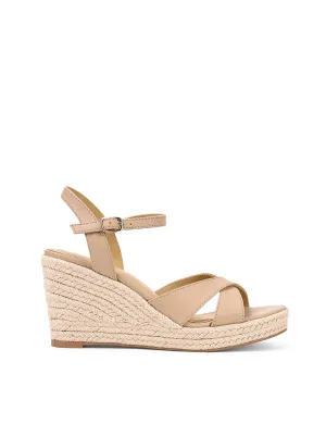 Remmie Rope Wedges - Cuir Nu