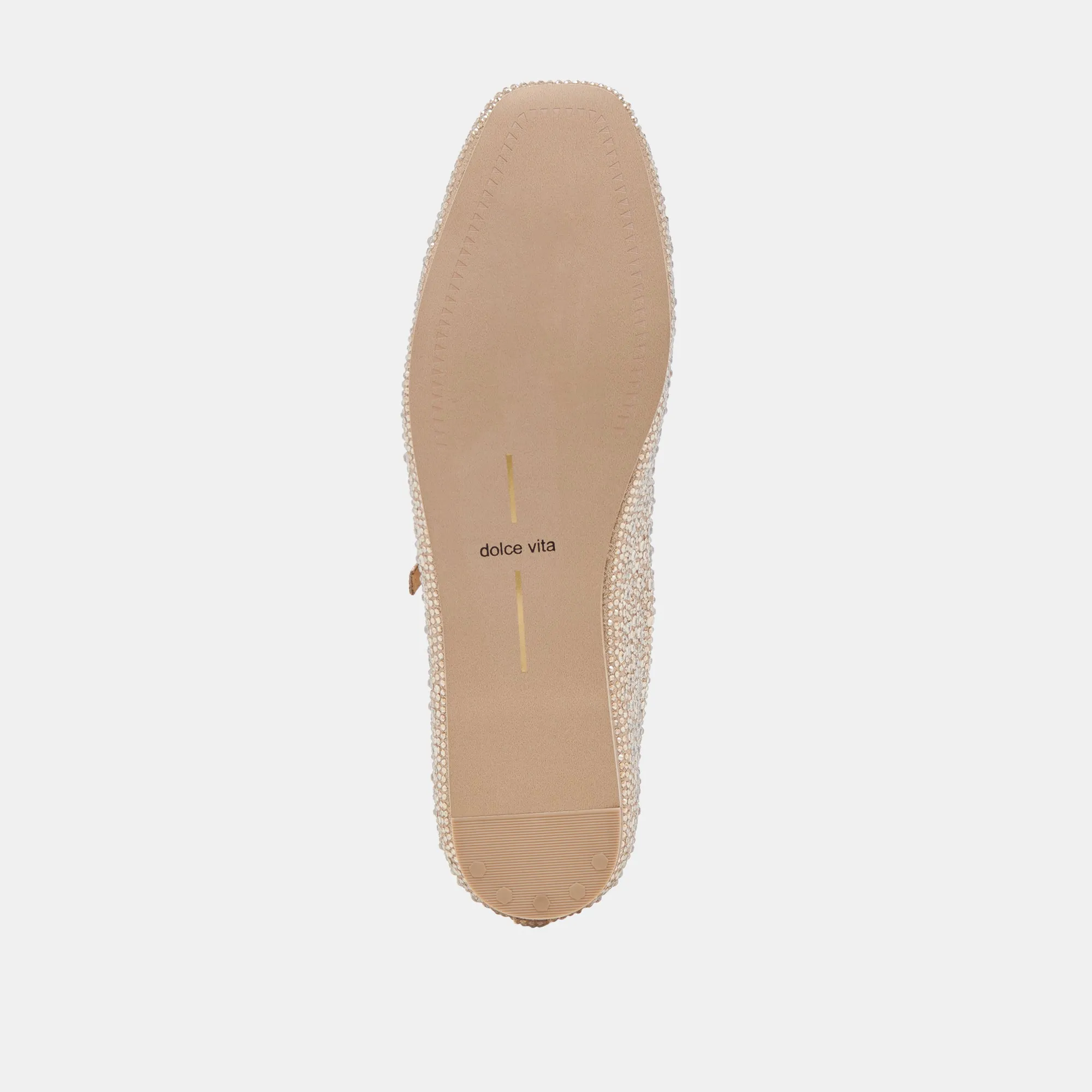 REYES BALLERINES À CRISTAL OR CLAIR CRISTAL