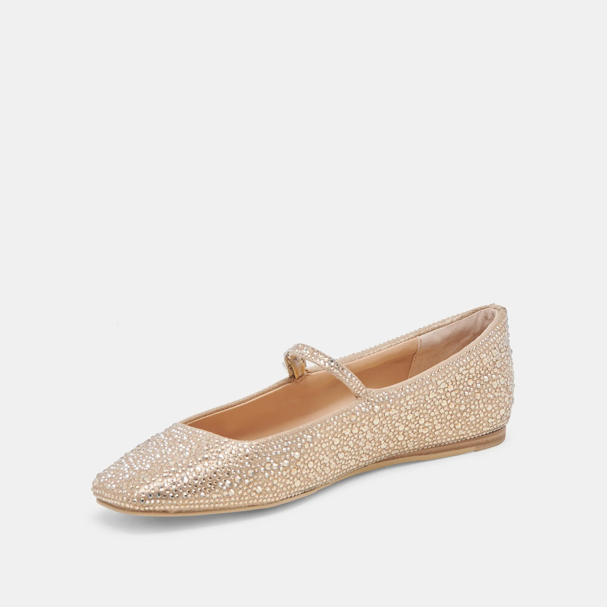 REYES BALLERINES À CRISTAL OR CLAIR CRISTAL
