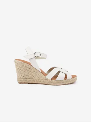 Escarpins compensés en simili-cuir vegan pour femmes Rhubarb | Blanc