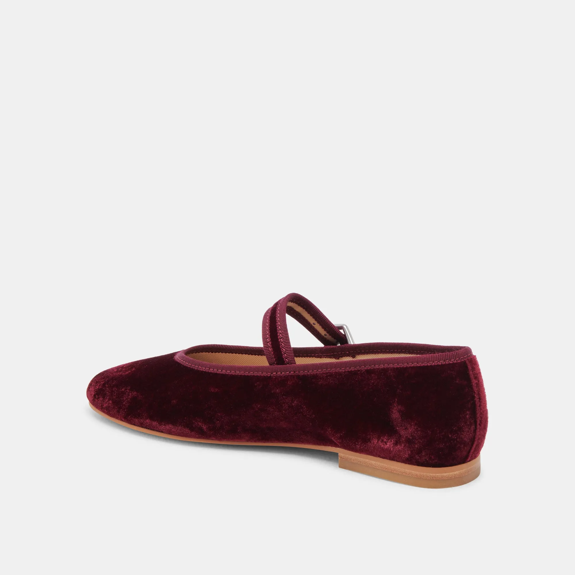 ROSLYN BALLET FLATS VIN VELOURS