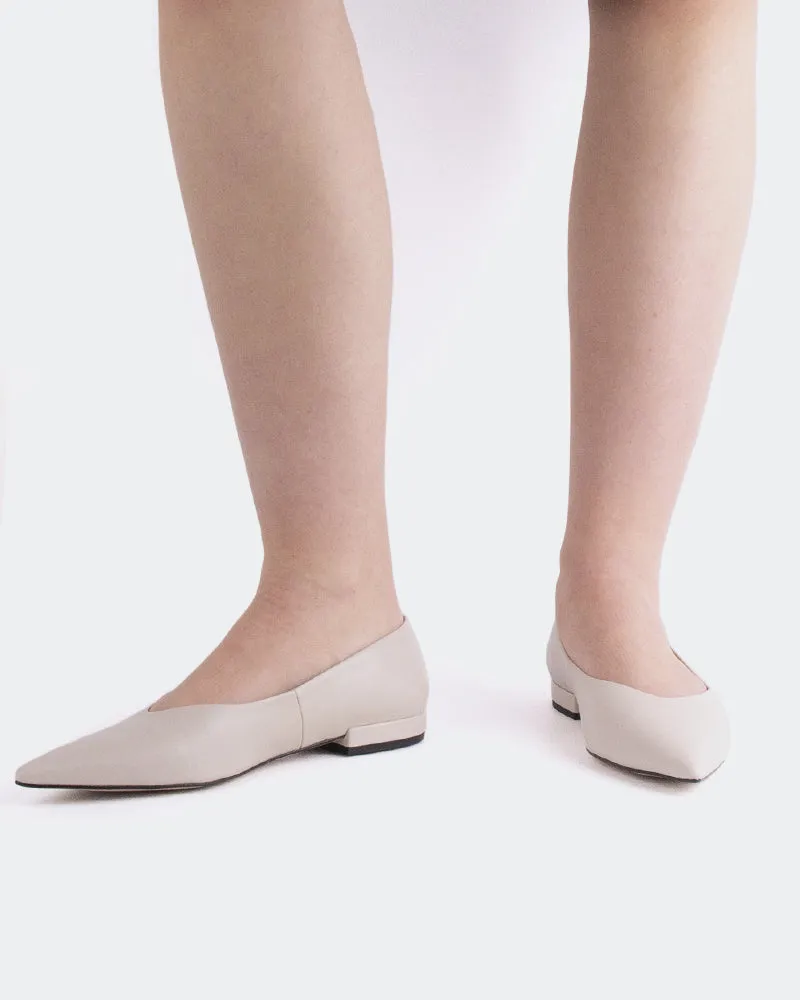 Shynnis Cuir Blanc Cassé