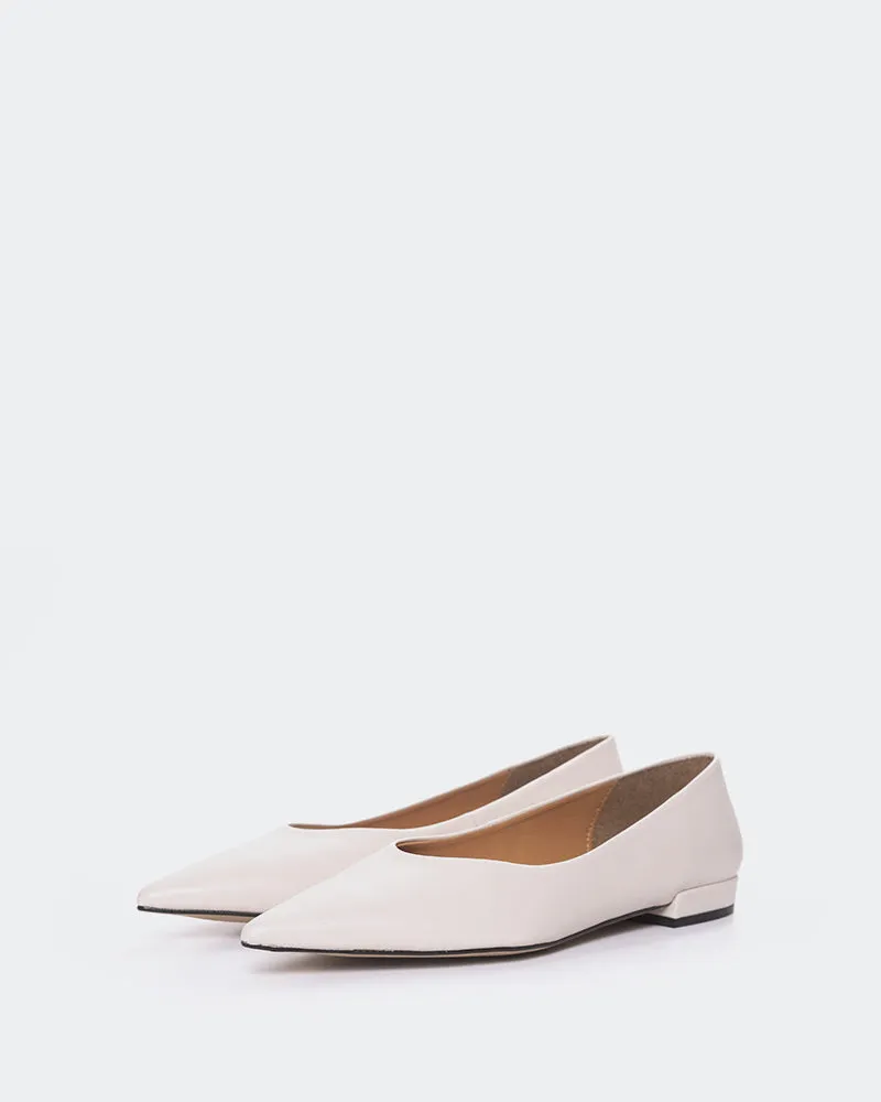 Shynnis Cuir Blanc Cassé
