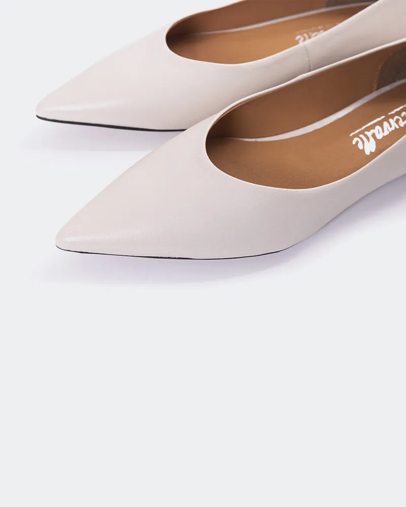 Shynnis Cuir Blanc Cassé