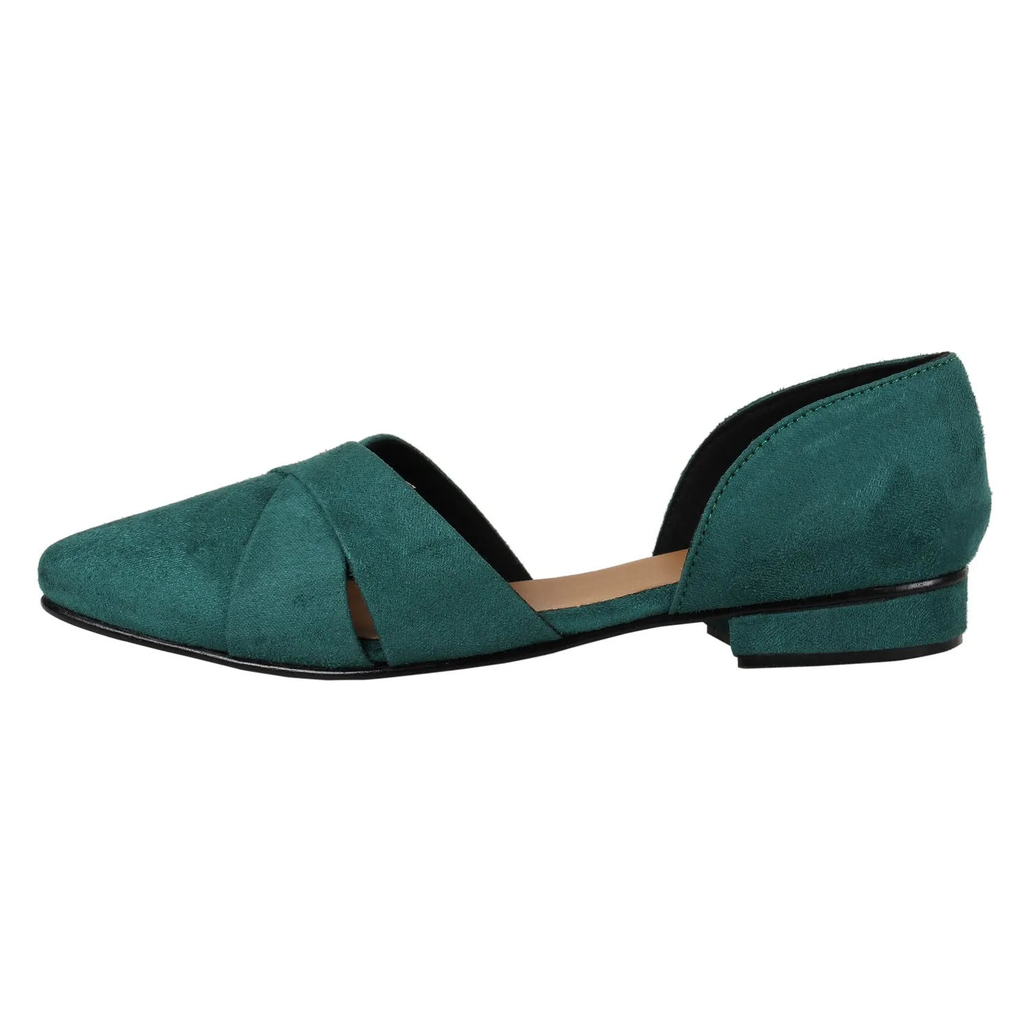 Tao Paris Lia 10023-01 Ballerines unies vertes