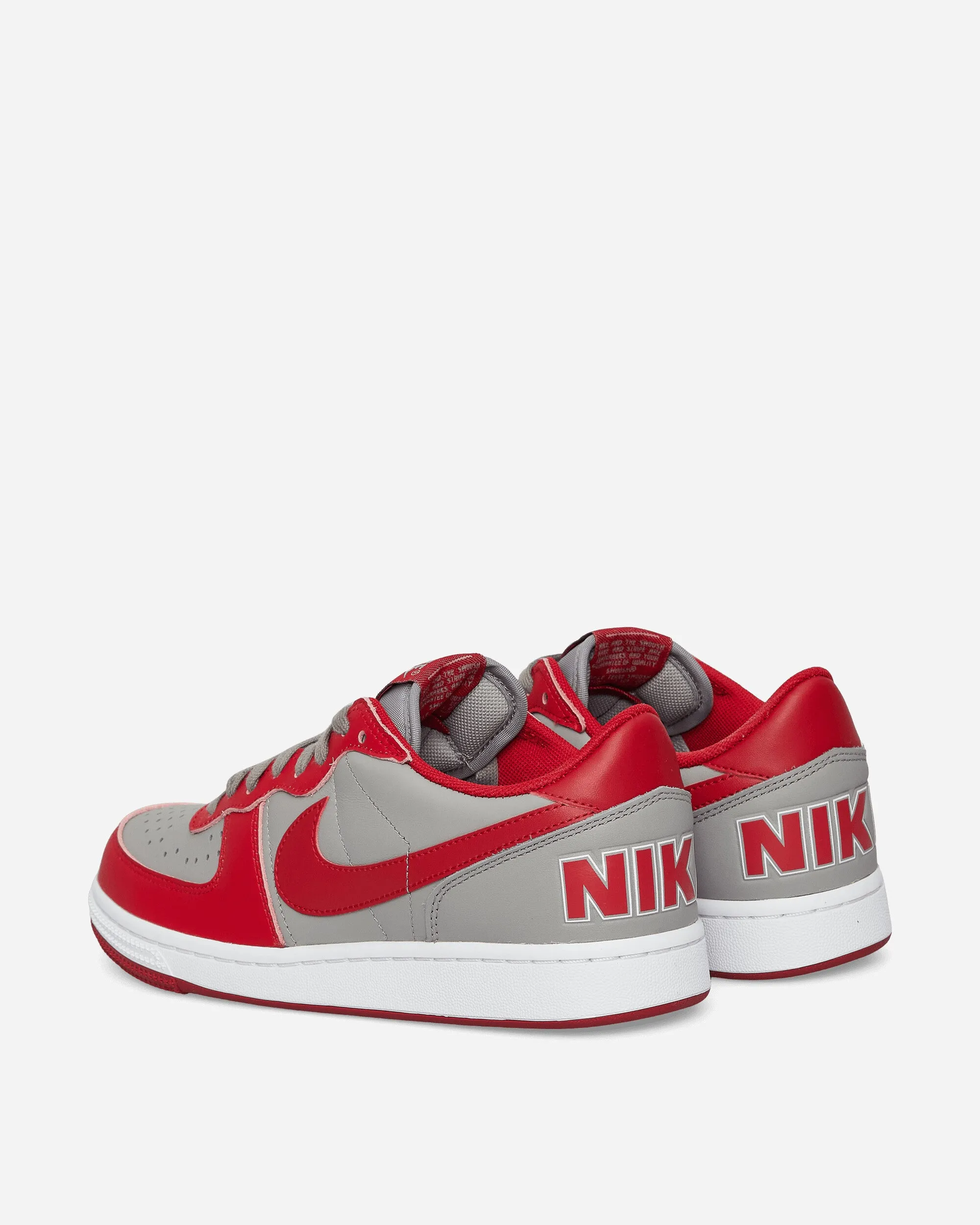 Baskets basses Terminator Gris moyen / Rouge universitaire