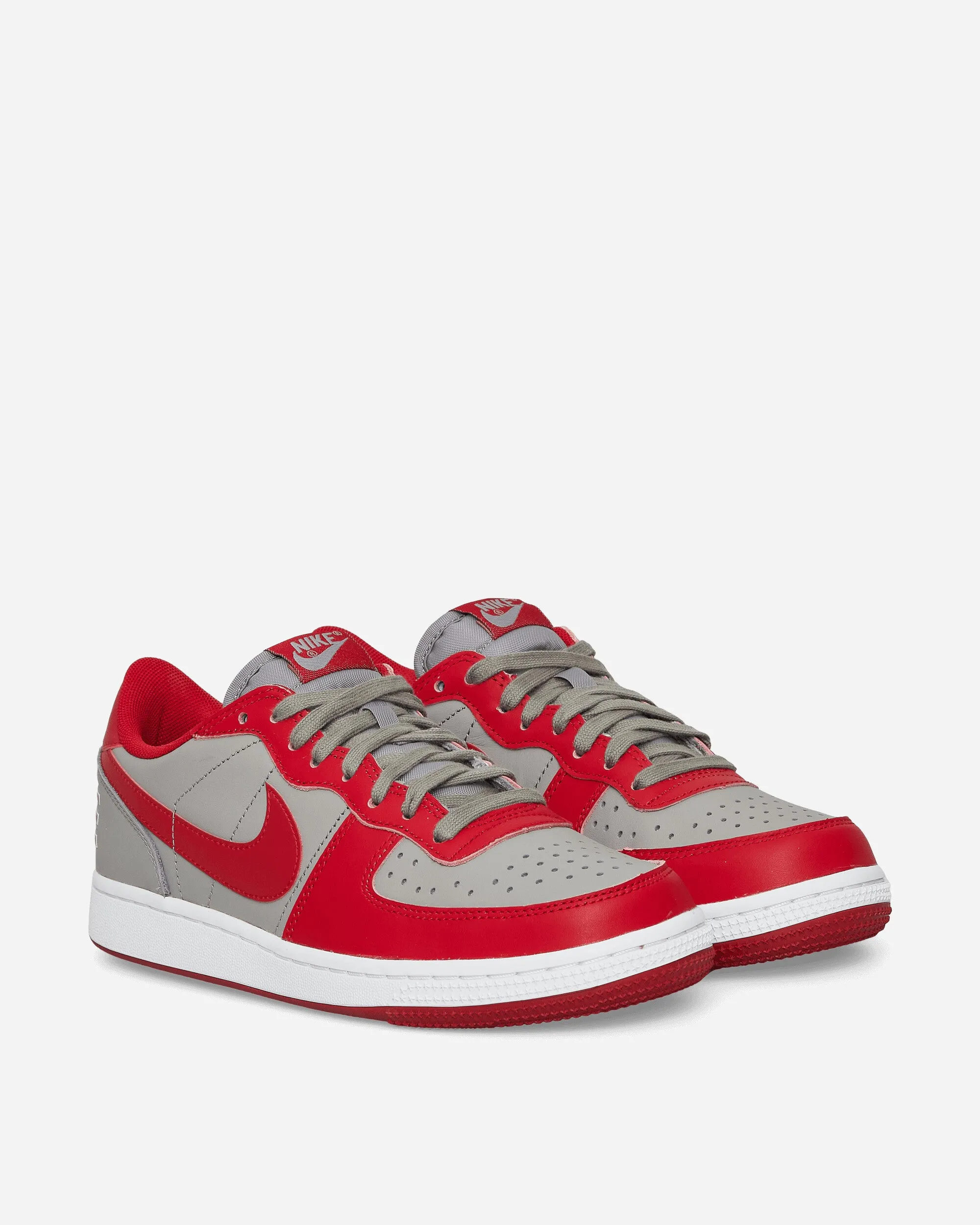 Baskets basses Terminator Gris moyen / Rouge universitaire