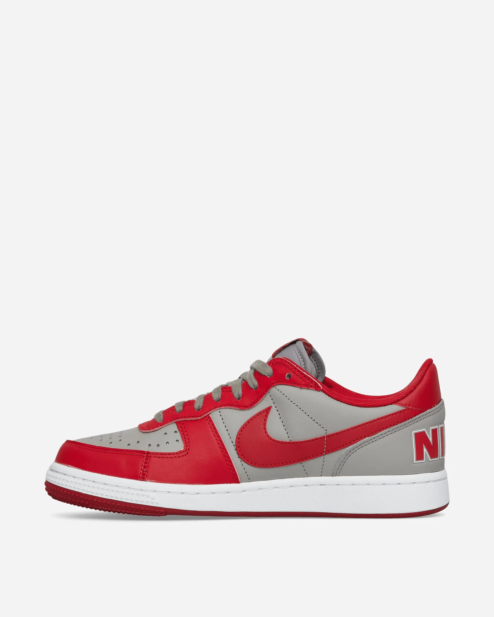 Baskets basses Terminator Gris moyen / Rouge universitaire