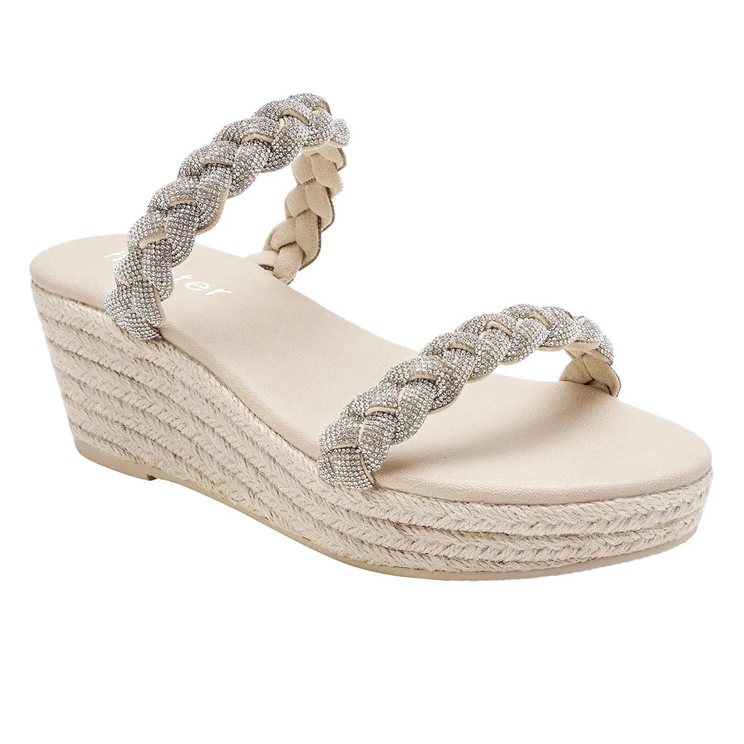 Lot Tiara Espadrille & Viva Espadrille - Beige/Argenté