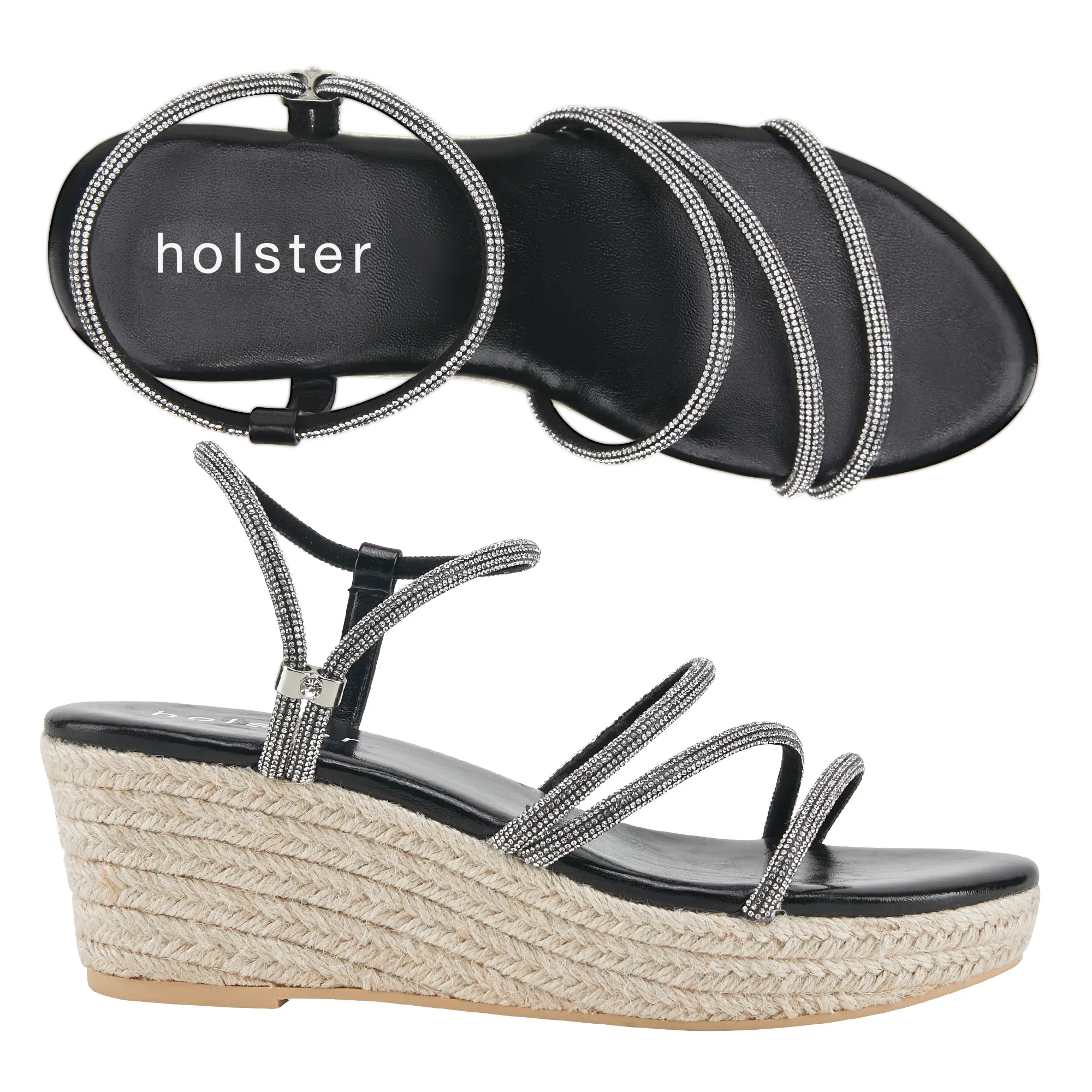 Ensemble Tiara Espadrille & Viva Espadrille - Beige/Noir