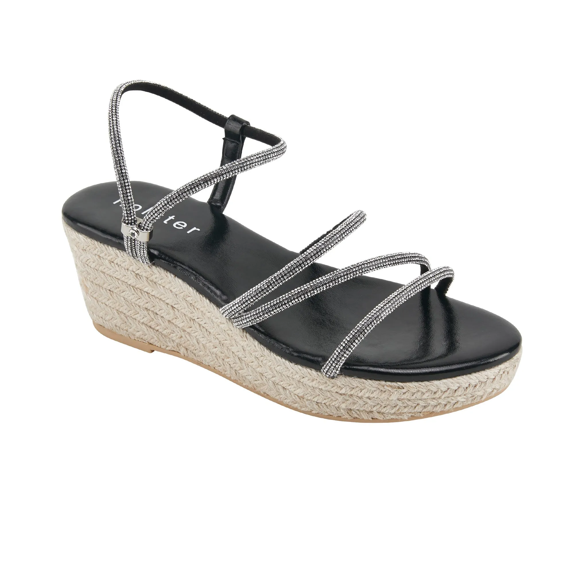 Ensemble Tiara Espadrille & Viva Espadrille - Beige/Noir