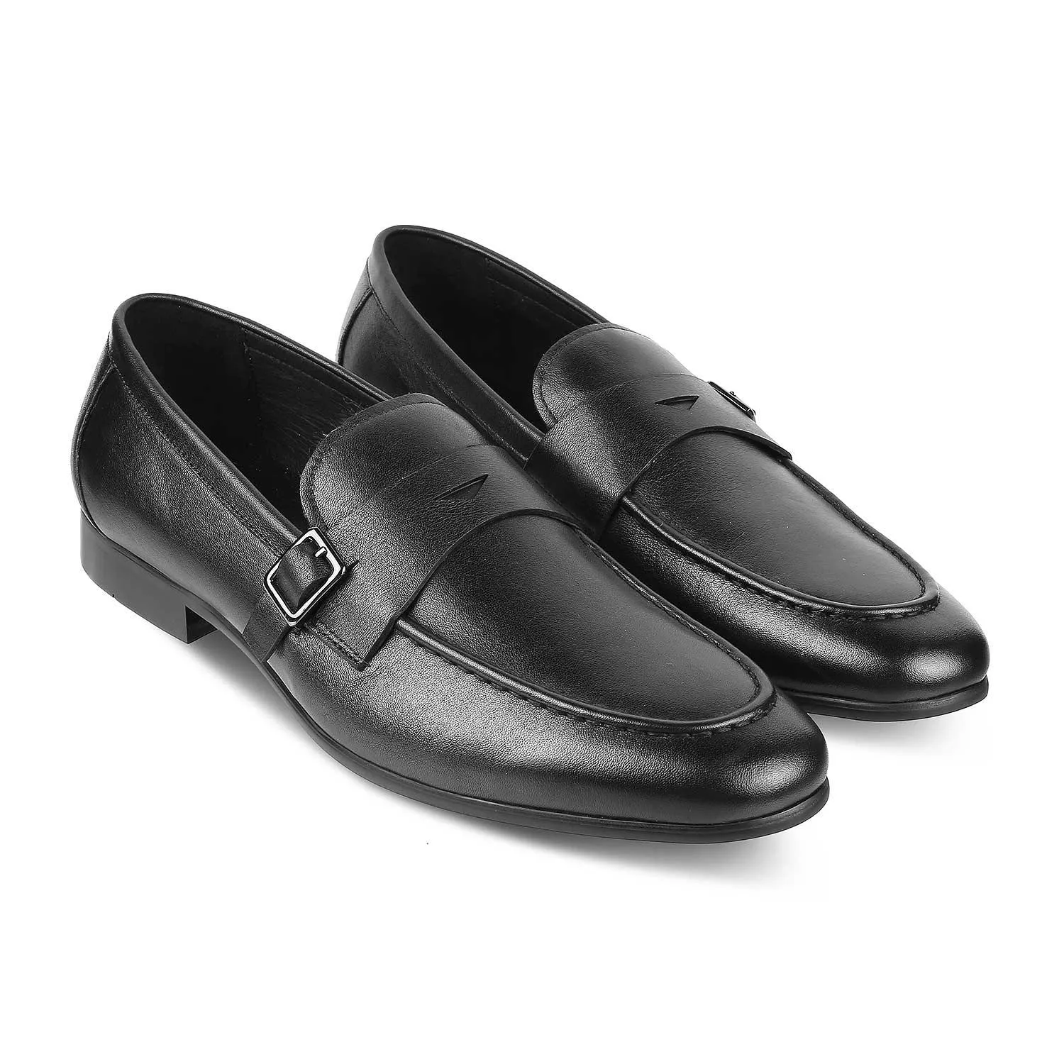 Tresmode Neno Mocassins en Cuir Noir pour Hommes