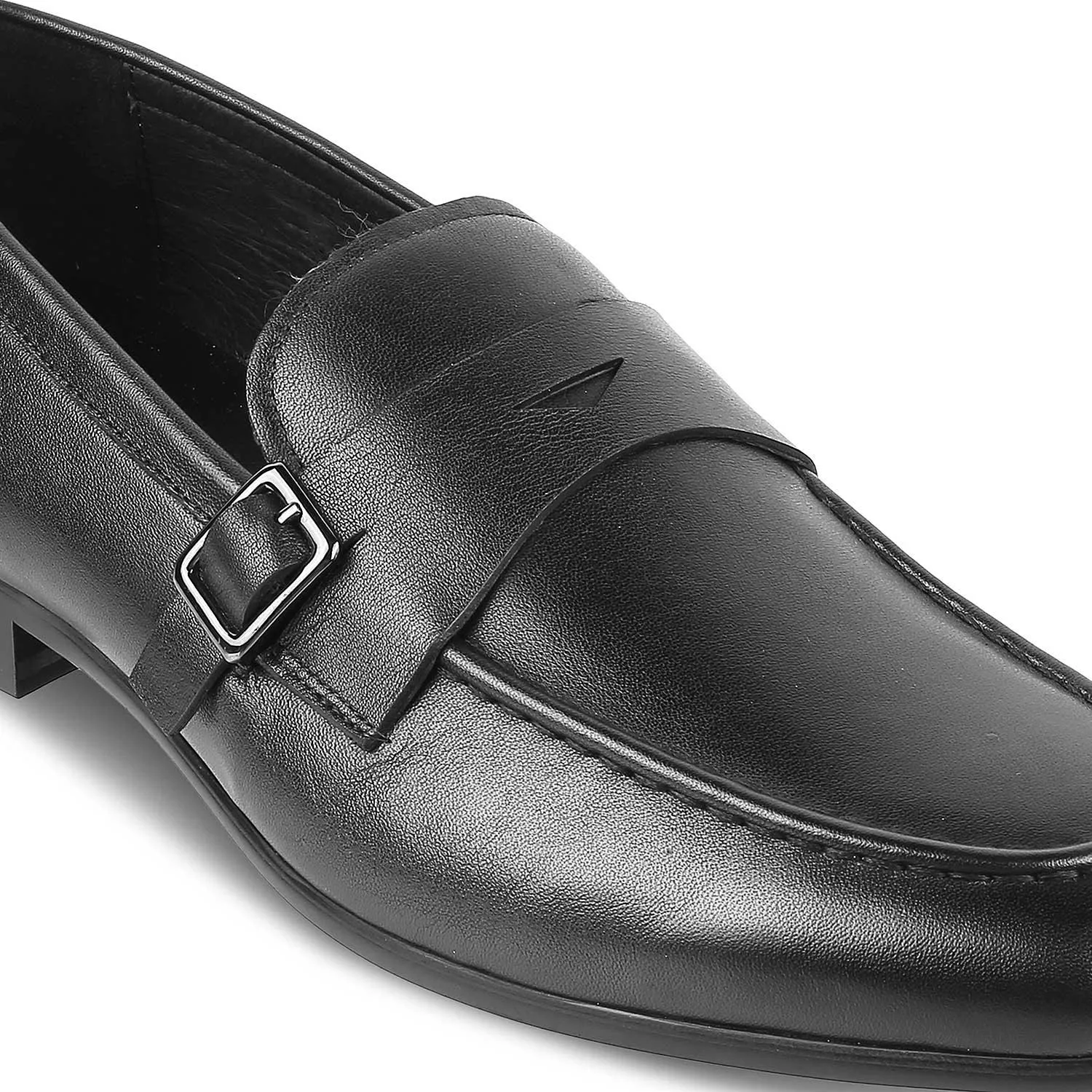 Tresmode Neno Mocassins en Cuir Noir pour Hommes