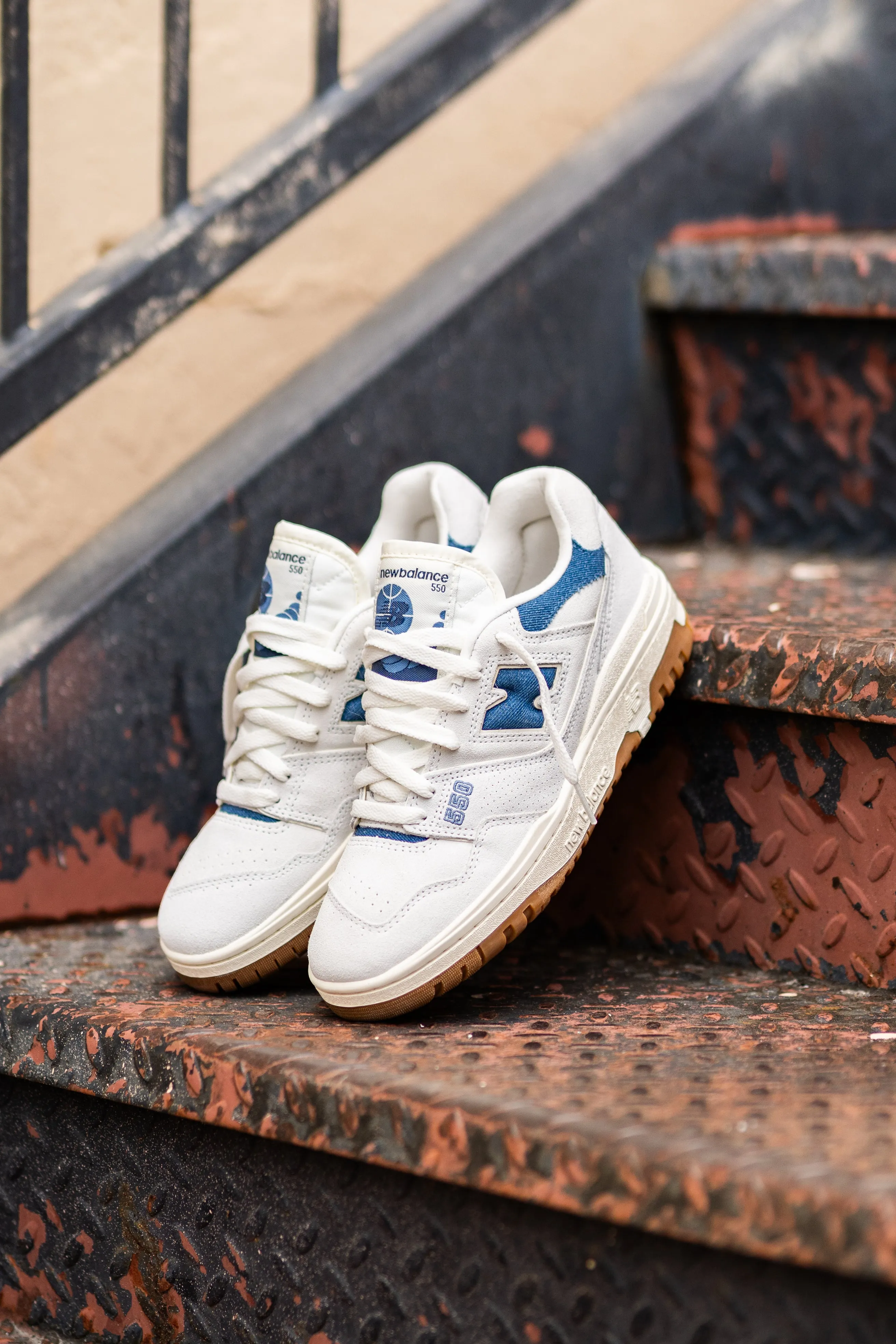 New Balance 550 pour Femme (Gris/Bleu) - BBW550GG