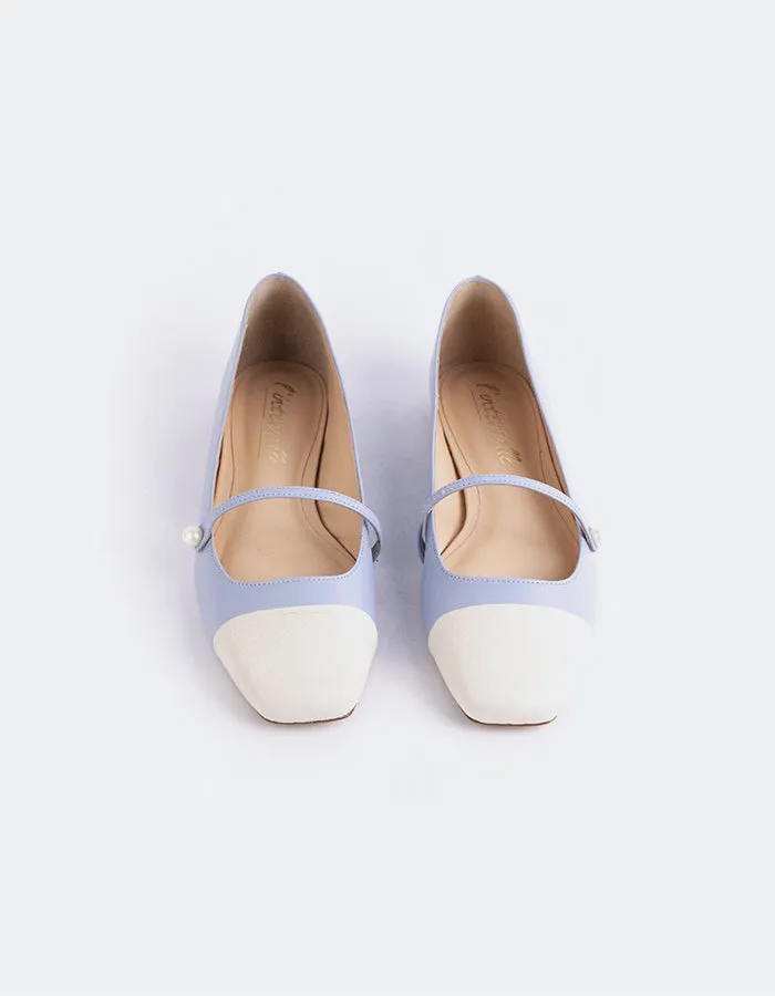 Achillée Blanche Bleu Cuir