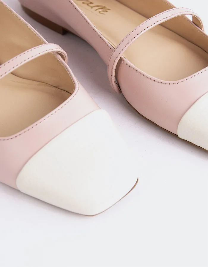 Achillée Blanche Cuir Rose