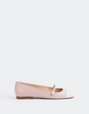Achillée Blanche Cuir Rose